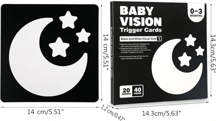 Tarjetas Visuales de Alto Contraste para Bebés - Imagen 3