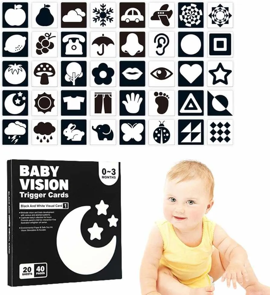 Tarjetas Visuales de Alto Contraste para Bebés - Imagen 2