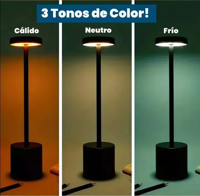 Lámpara LED inalámbrica de mesa recargable - Imagen 6