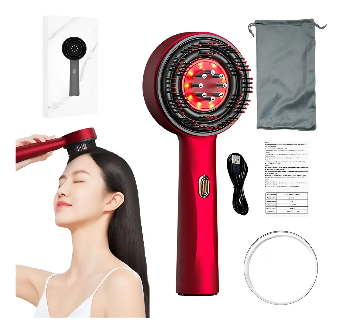 Peine Masajeador de Cuero Cabelludo