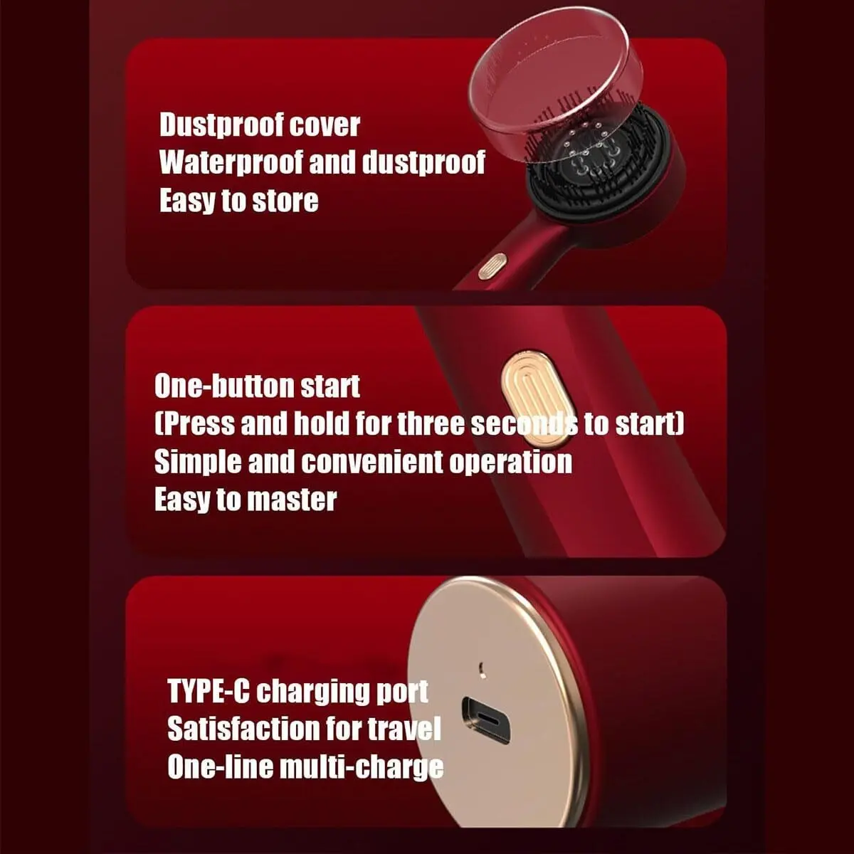 Peine Masajeador de Cuero Cabelludo - Imagen 3