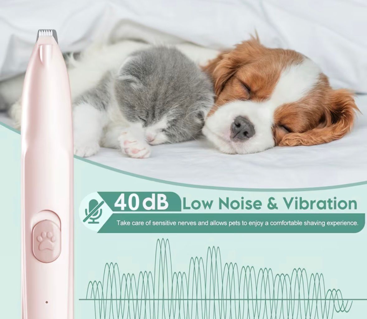 Cortapelos para Mascotas Silencioso - Imagen 2