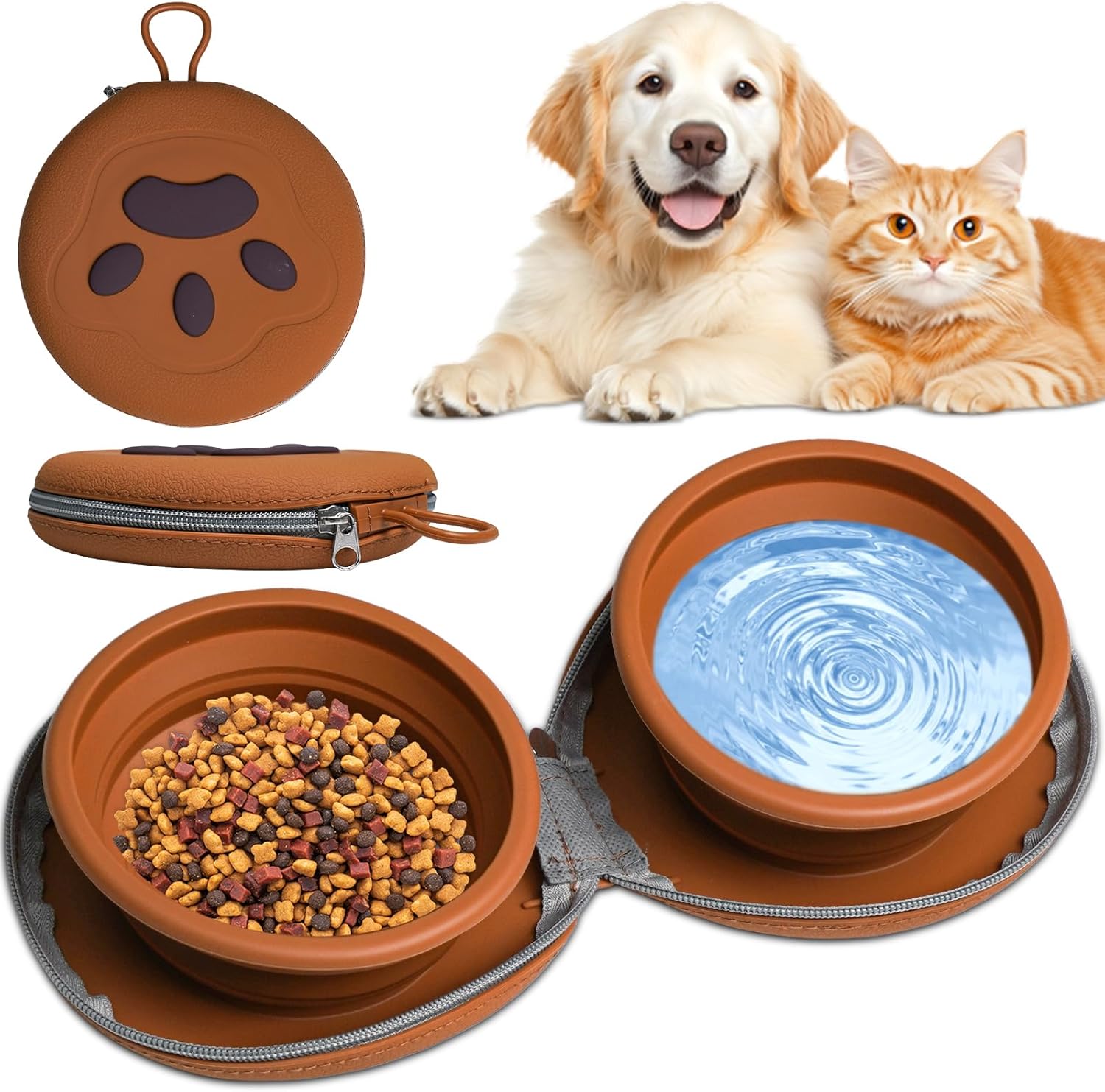 Cuenco Para Mascotas De Viaje Plegable
