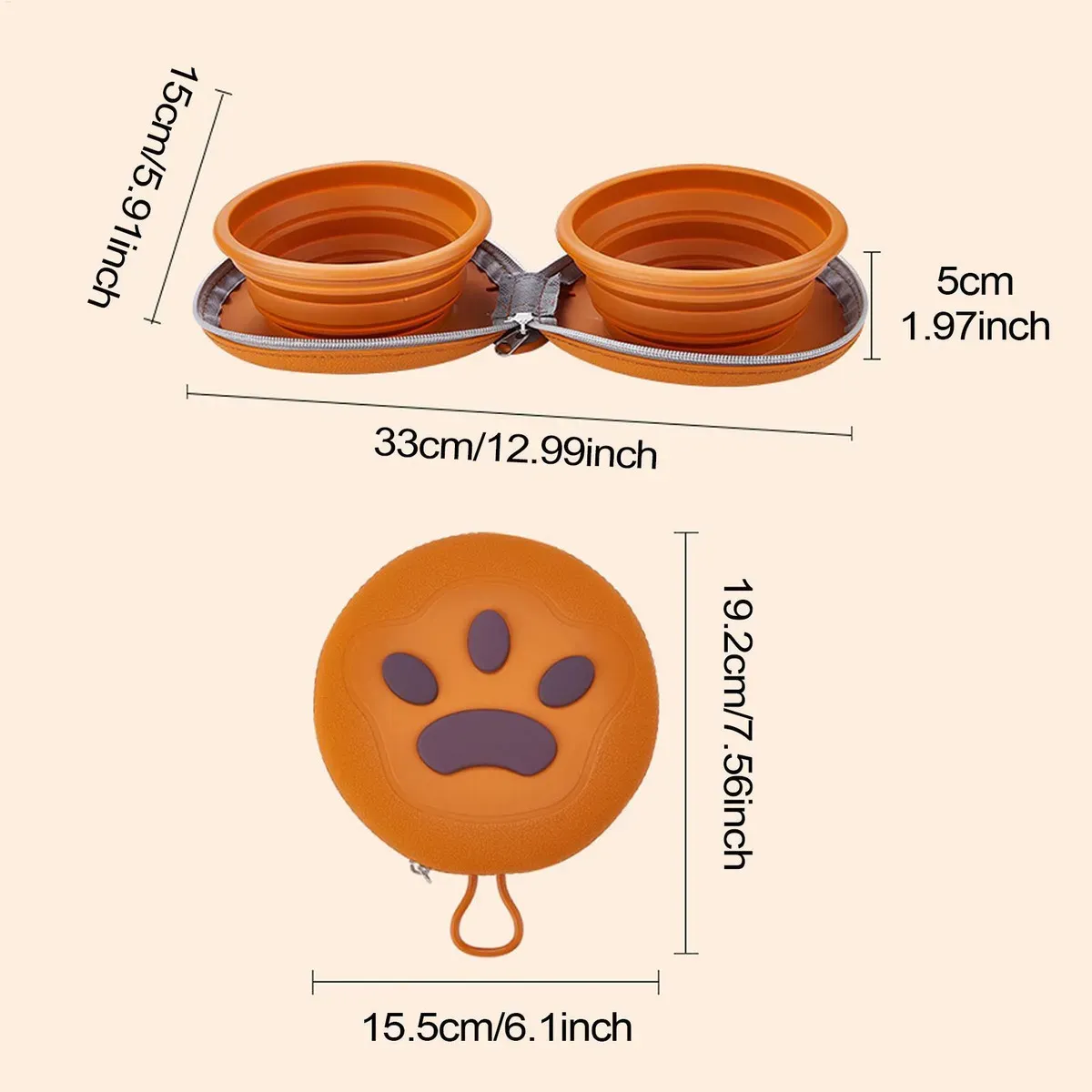Cuenco Para Mascotas De Viaje Plegable - Imagen 2