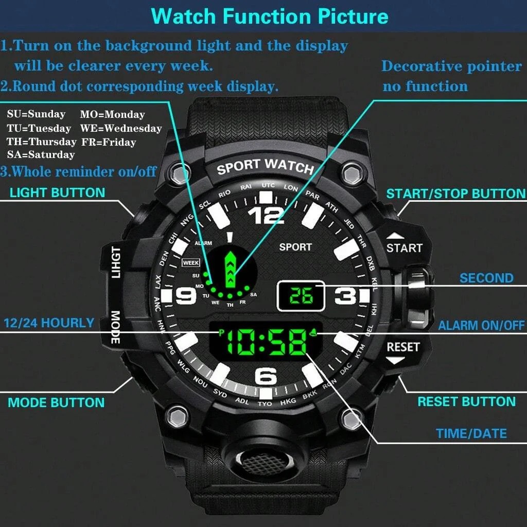 Reloj Deportivo Digital Cronógrafo - Imagen 4