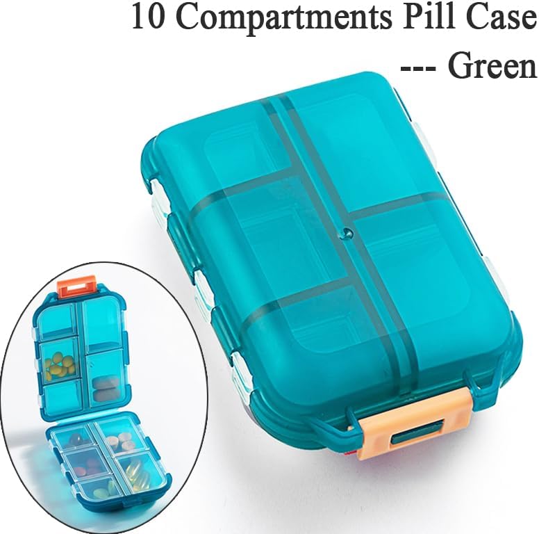 Pastillero Organizador Portátil de 10 Compartimentos - Imagen 2