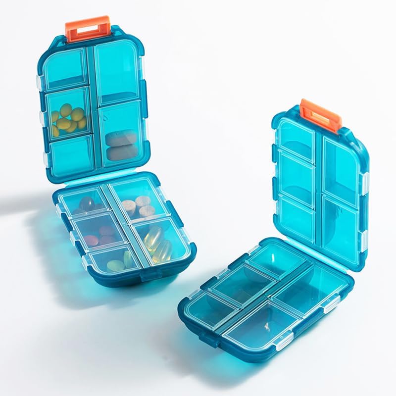 Pastillero Organizador Portátil de 10 Compartimentos - Imagen 4