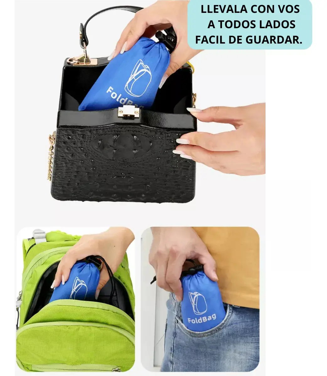 Mochila Plegable Ultraliviana Impermeable - Imagen 8