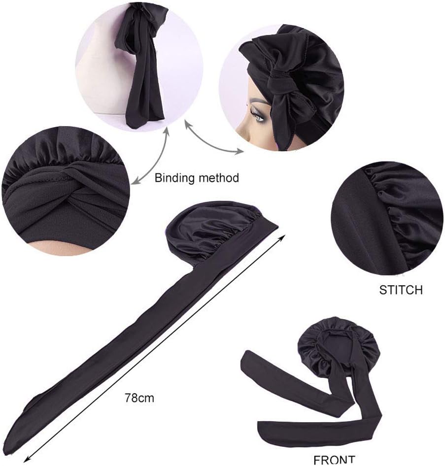 Gorro Turbante de Satén Cuidado Anti-Frizz - Imagen 2