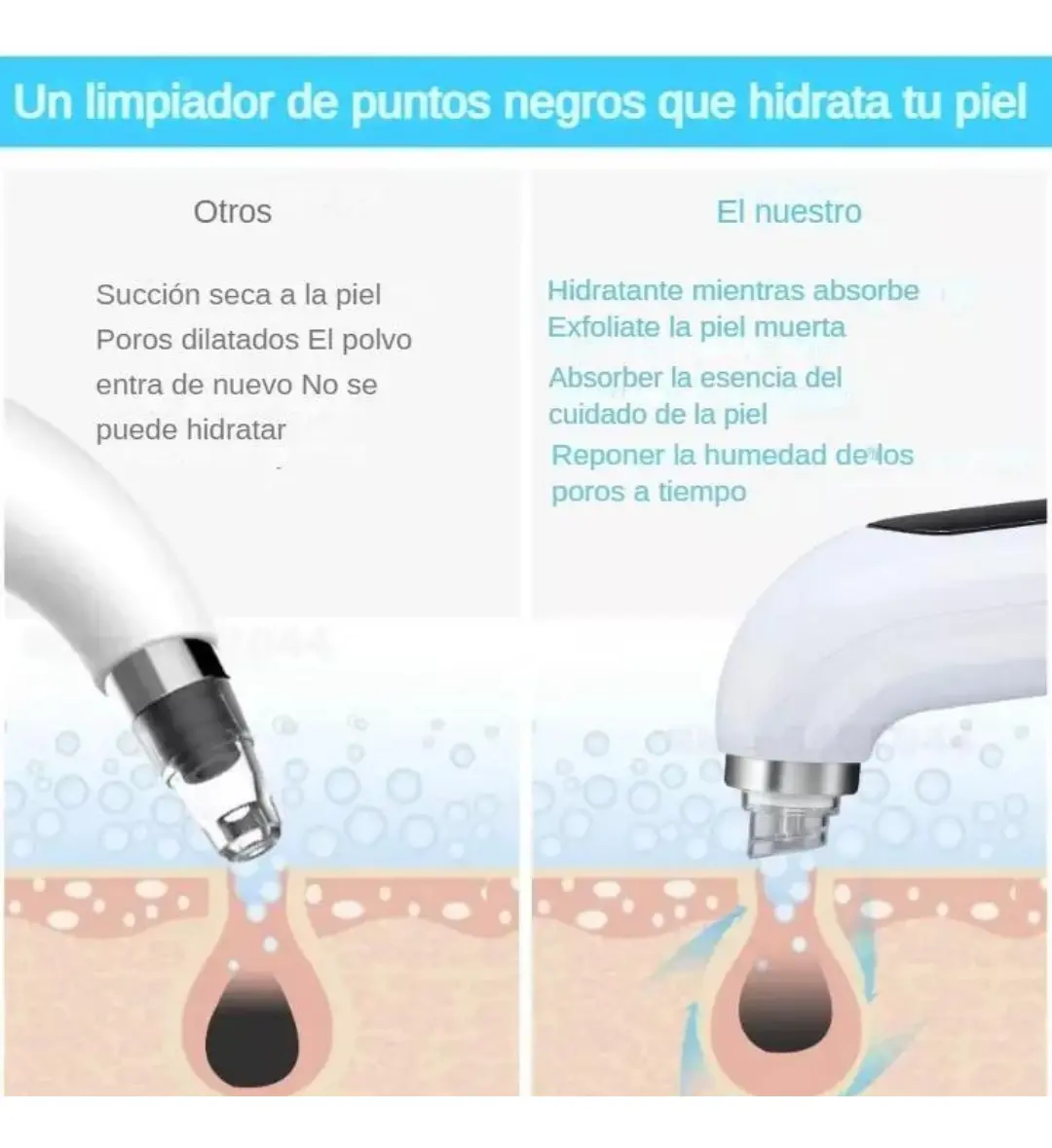 Mini Máquina Hydrafacial de Hidrodermoabrasión Portable - Imagen 9