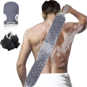 Set de baño exfoliante 3 en 1