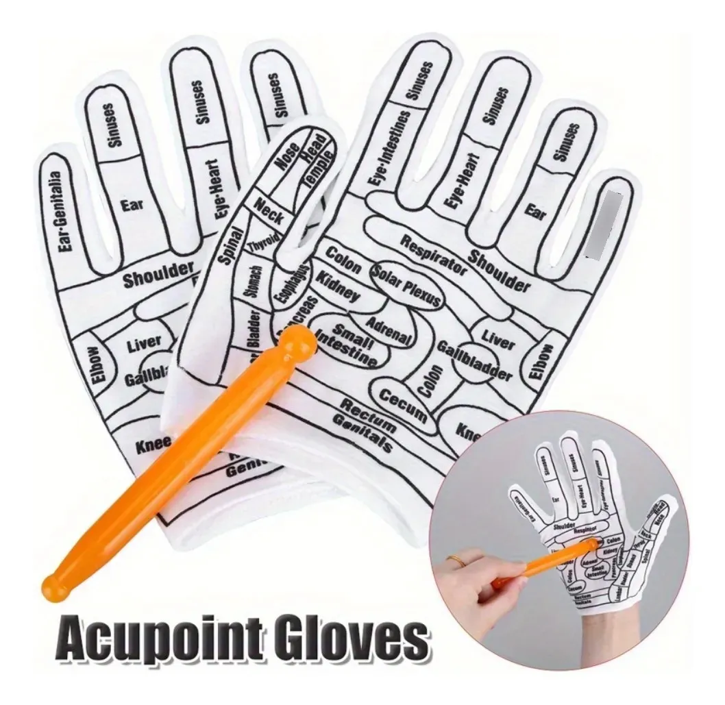 Guantes de Reflexología y Acupuntura con Lápiz de Presión - Imagen 5