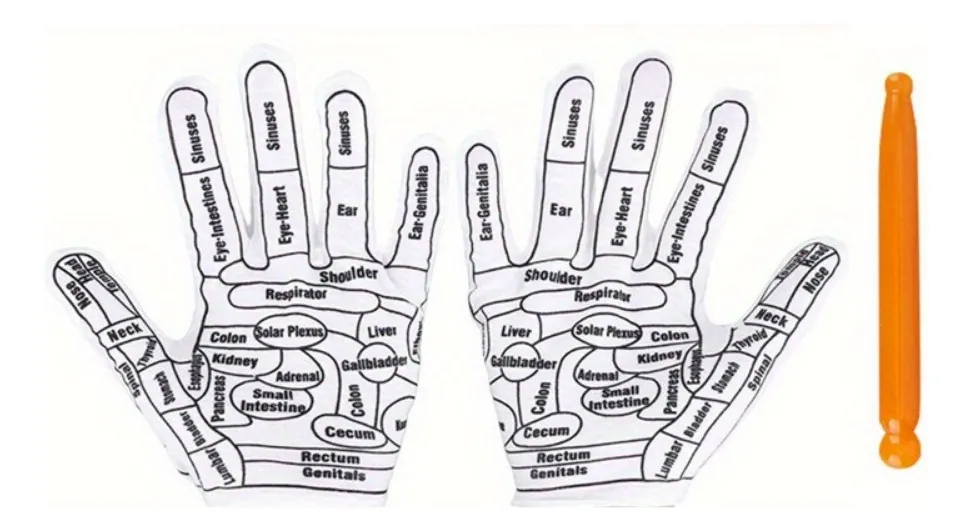 Guantes de Reflexología y Acupuntura con Lápiz de Presión - Imagen 4