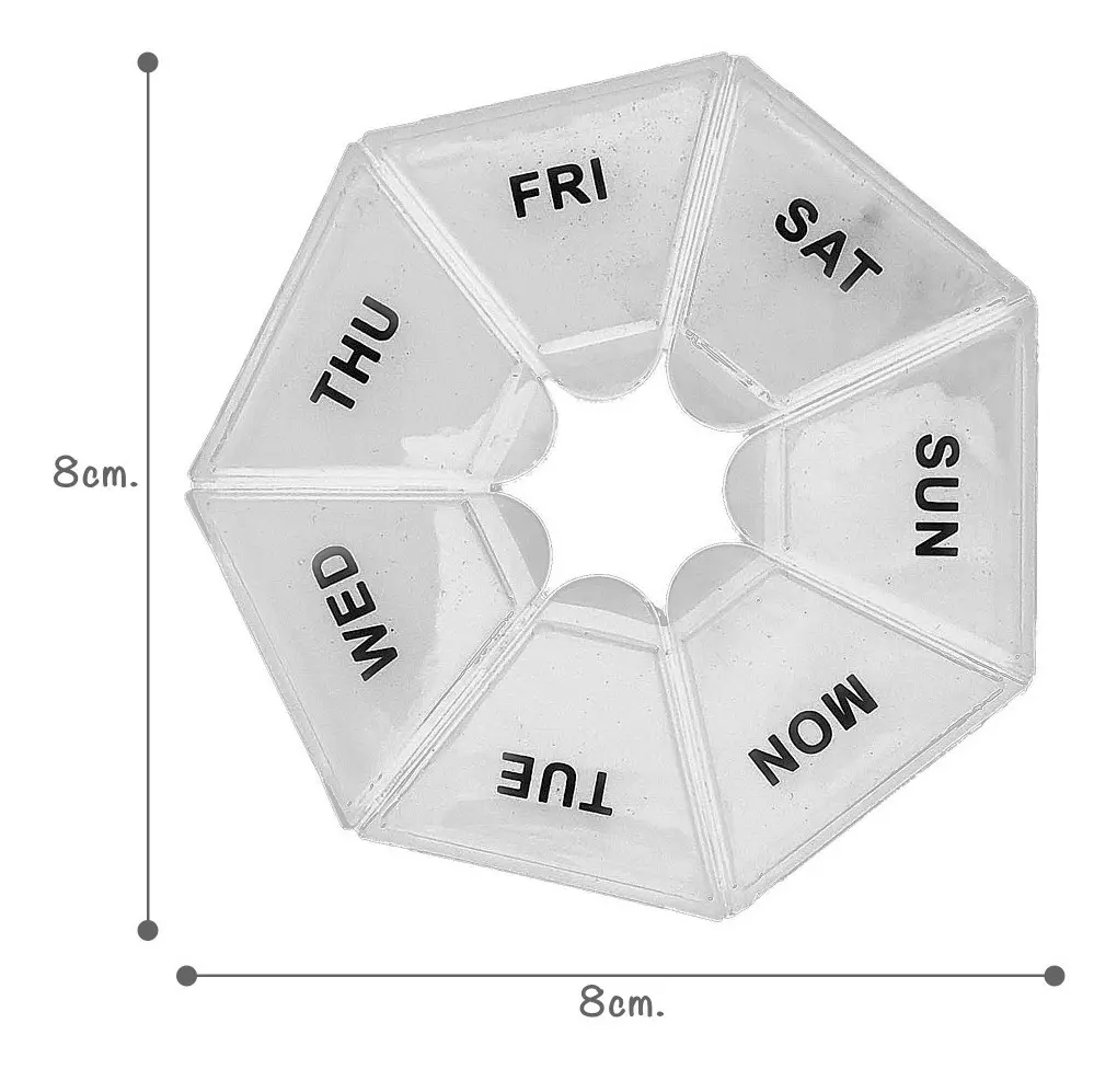 Pastillero Semanal Organizador Hexagonal - Imagen 6