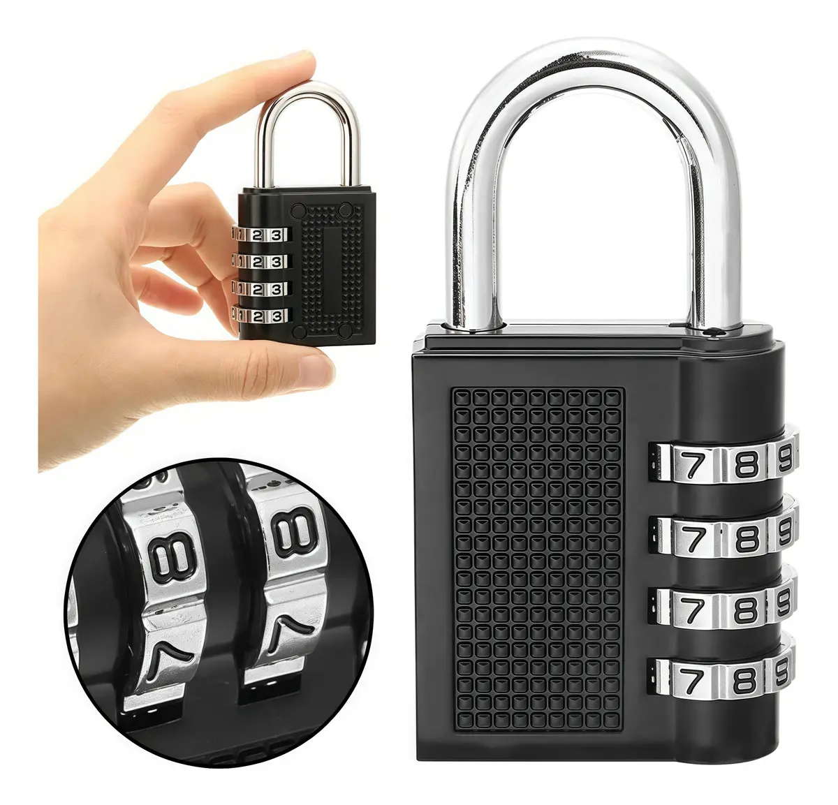 Candado de Seguridad Reforzado de 4 Dígitos
