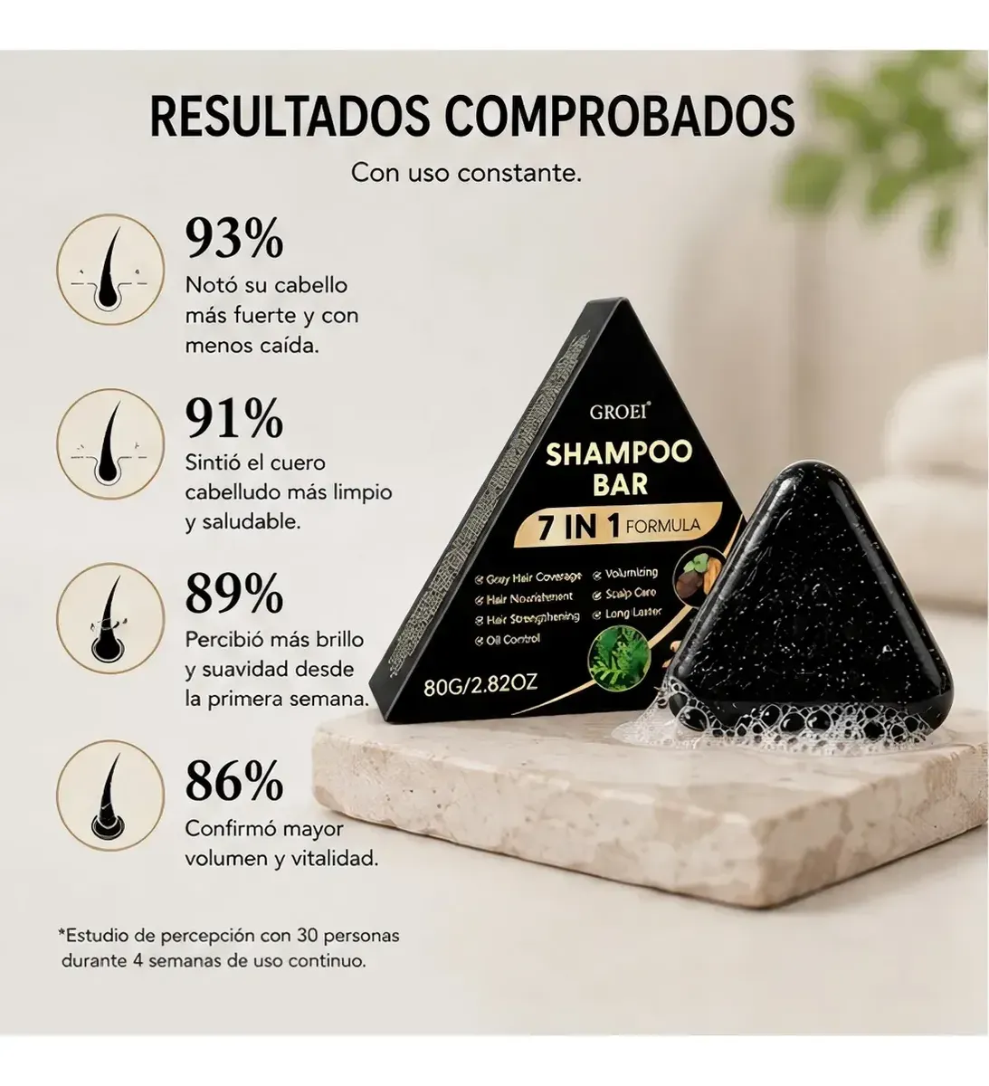 Shampoo en Barra Groei 7 en 1 - Imagen 2