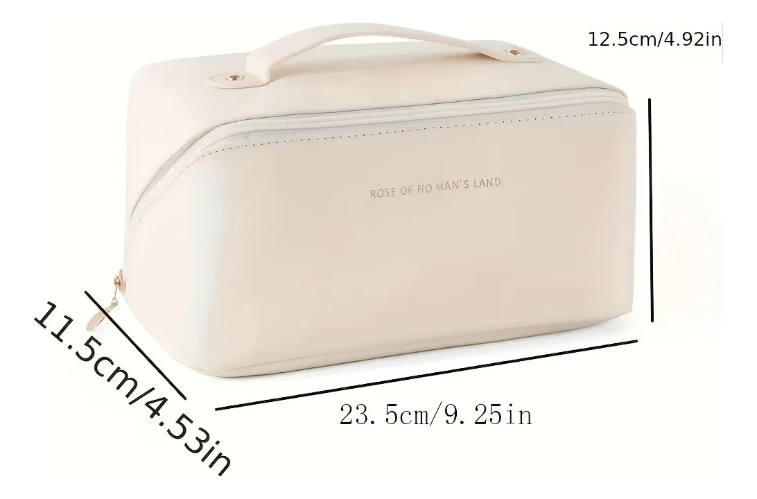 Neceser Organizador de Maquillaje Portátil (Beige) - Imagen 7