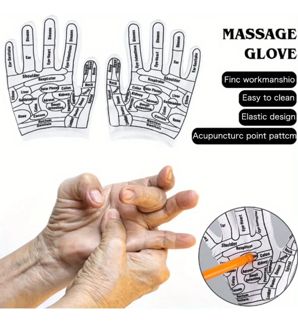 Guantes de Reflexología y Acupuntura con Lápiz de Presión - Imagen 6