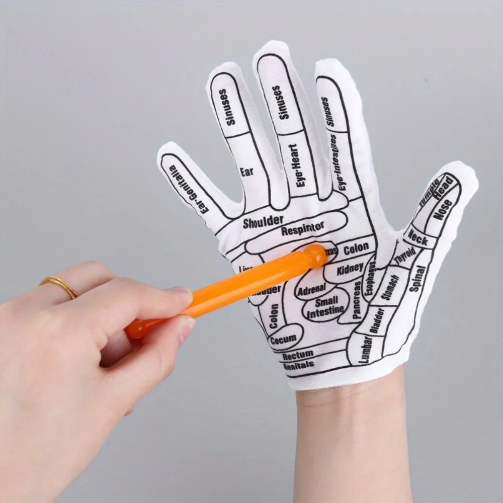 Guantes de Reflexología y Acupuntura con Lápiz de Presión - Imagen 2