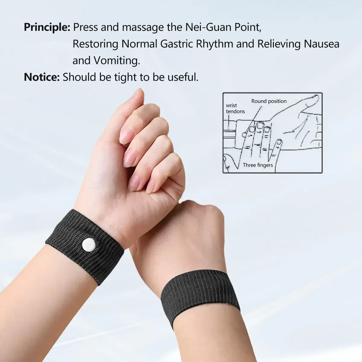Par de Pulseras de Acupresión Anti-Náuseas y Mareos - Imagen 5