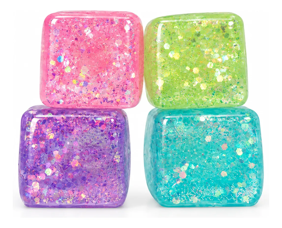Juguete Antiestrés Cubo Glitter