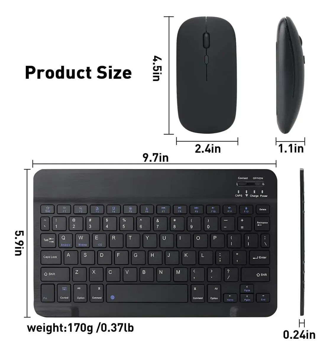 Combo Teclado y Mouse Bluetooth - Imagen 6