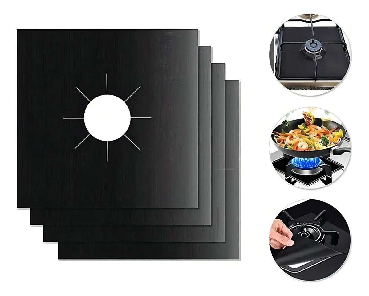 Protectores Antiadherentes para Hornallas de Cocina x4