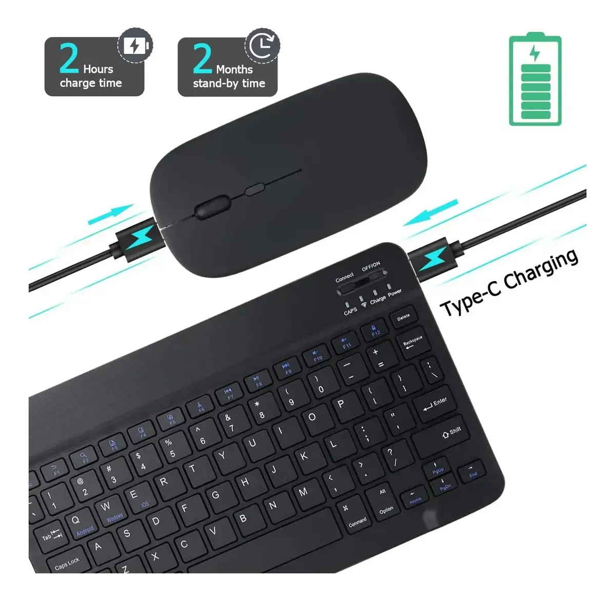 Combo Teclado y Mouse Bluetooth - Imagen 4