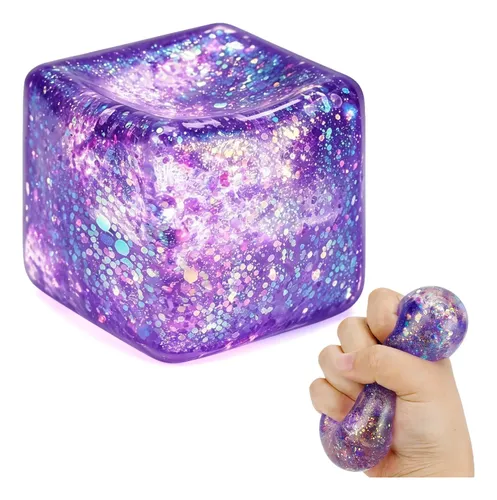 Juguete Antiestrés Cubo Glitter - Imagen 5