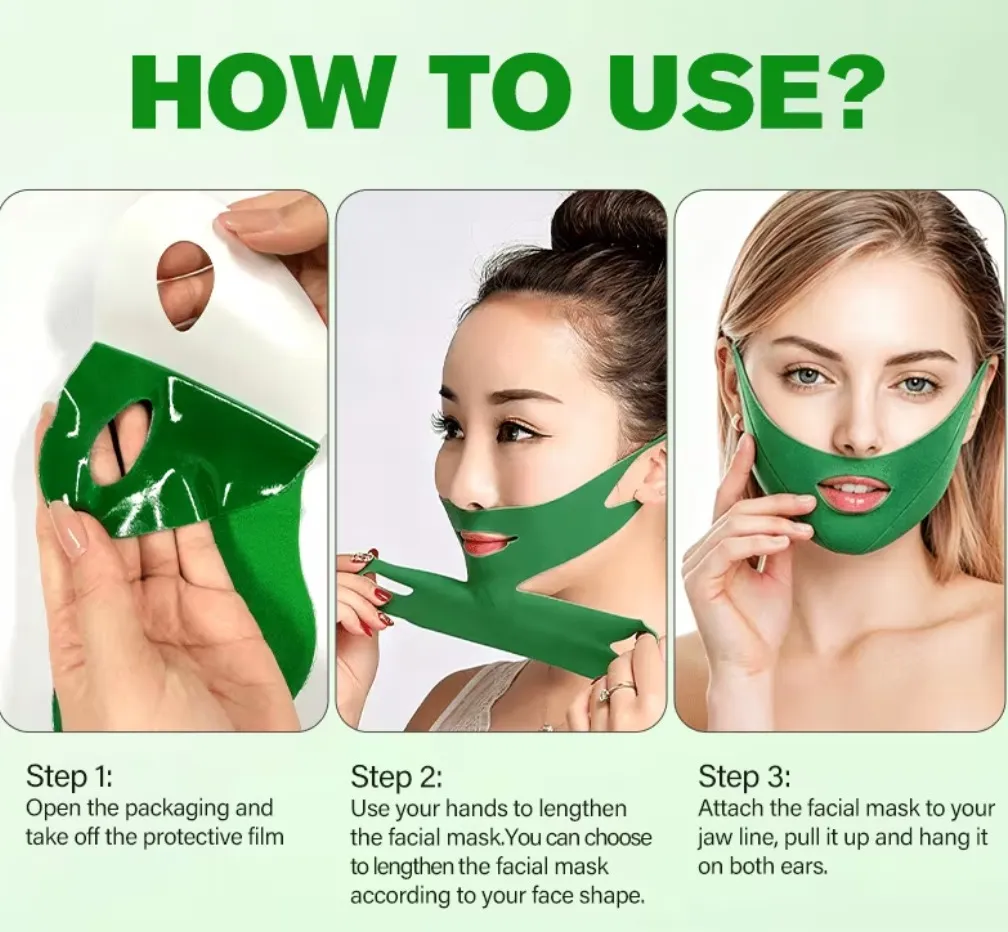 Mascarilla Facial Lifting V-Line Antiarrugas - Imagen 3