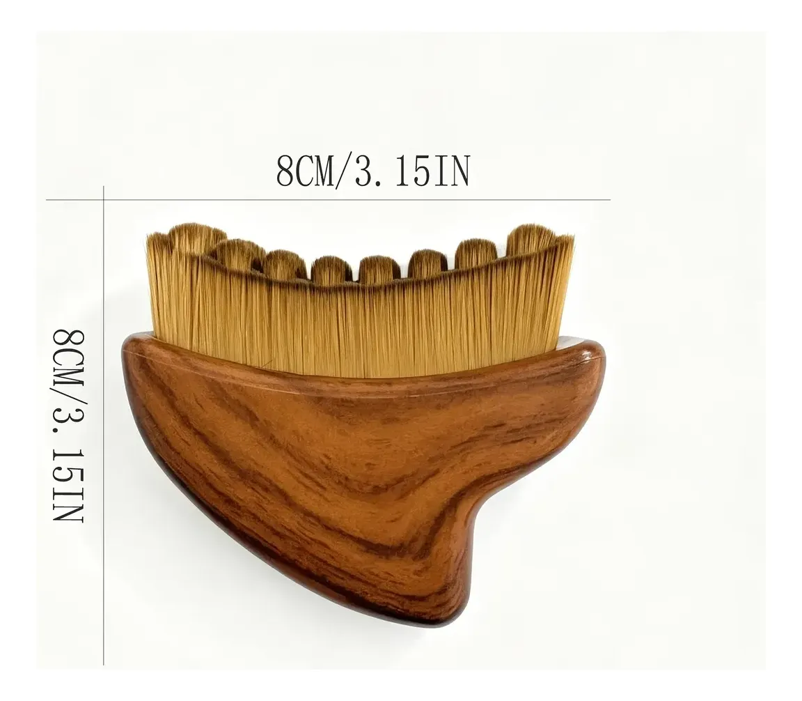 Cepillo Facial Masajeador Gua Sha de Madera - Imagen 6