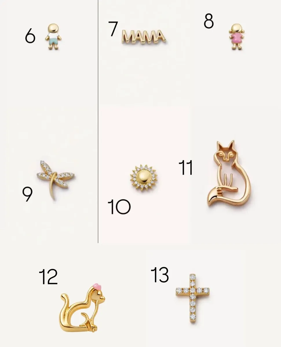 Pulsera Cápsula Corazón con 3 Dijes Minis - Imagen 3