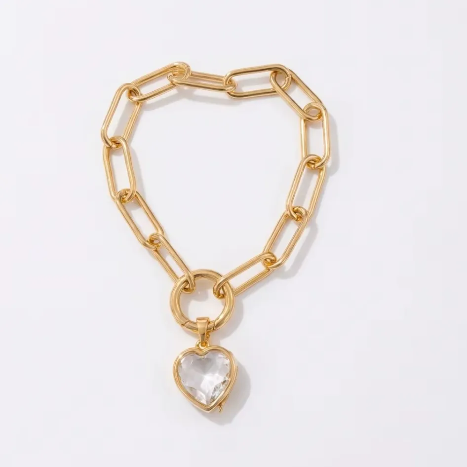 Pulsera Cápsula Corazón con 3 Dijes Minis - Imagen 4