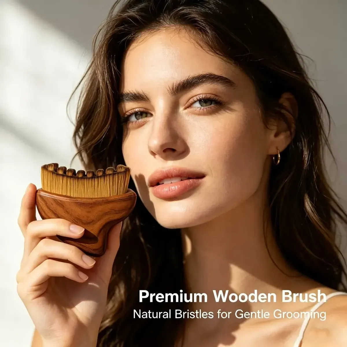 Cepillo Facial Masajeador Gua Sha de Madera - Imagen 3