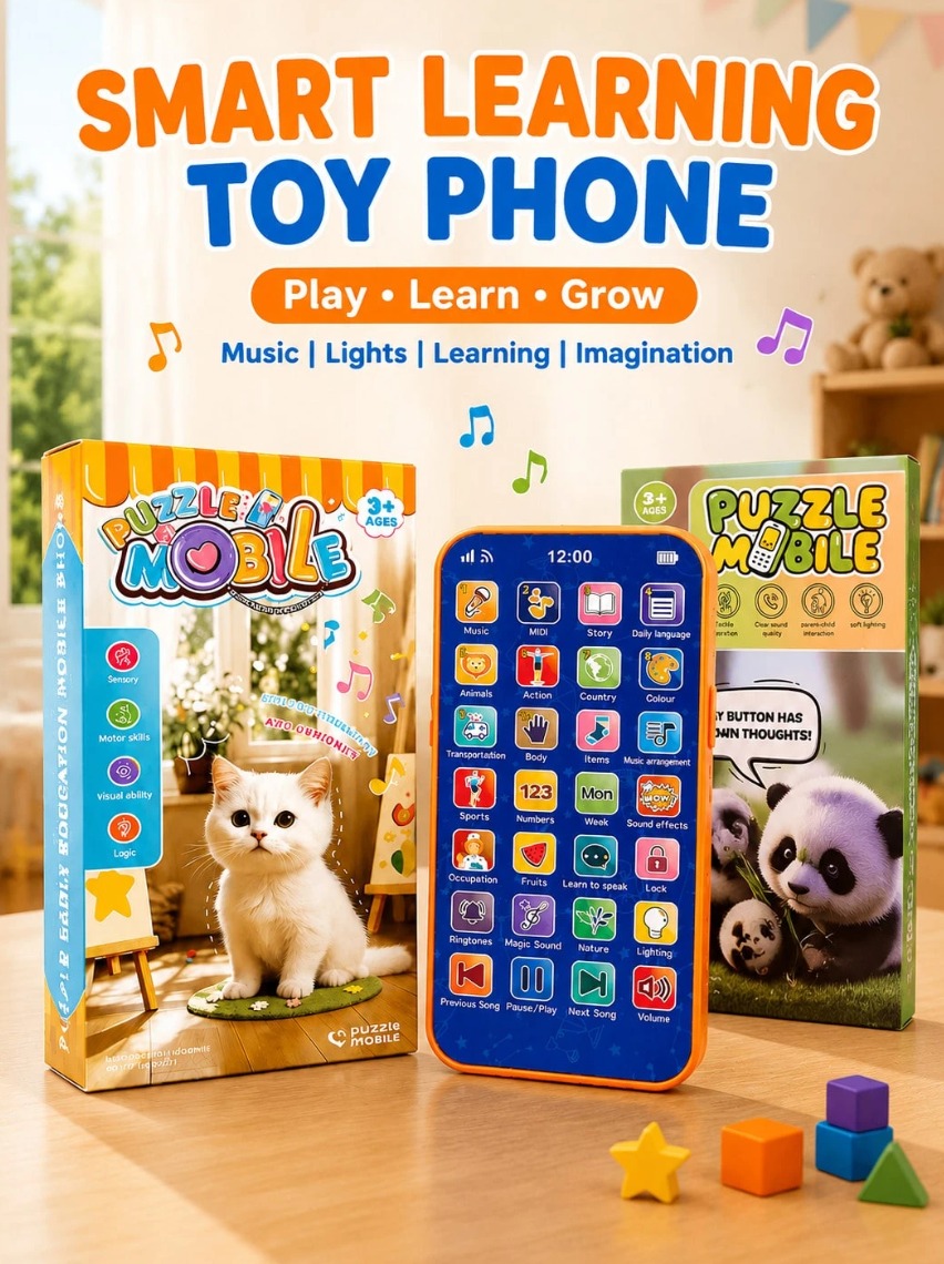 Juguete Teléfono Multifuncional con Música para Niños - Imagen 5