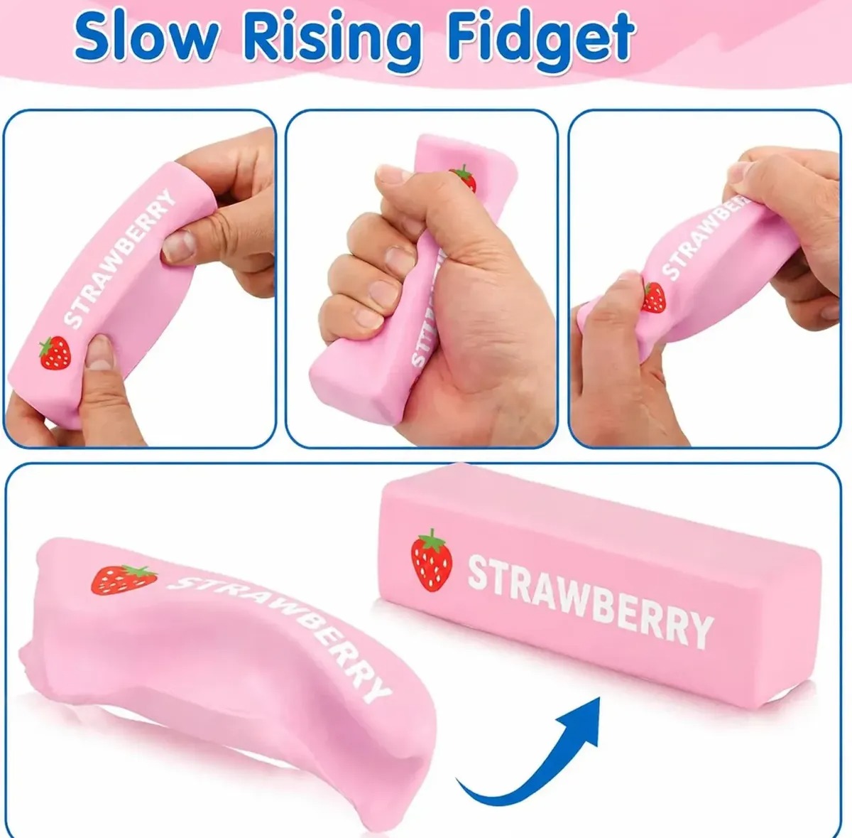 Juguete Anti Estrés Manteca Strawberry Rosada - Imagen 3