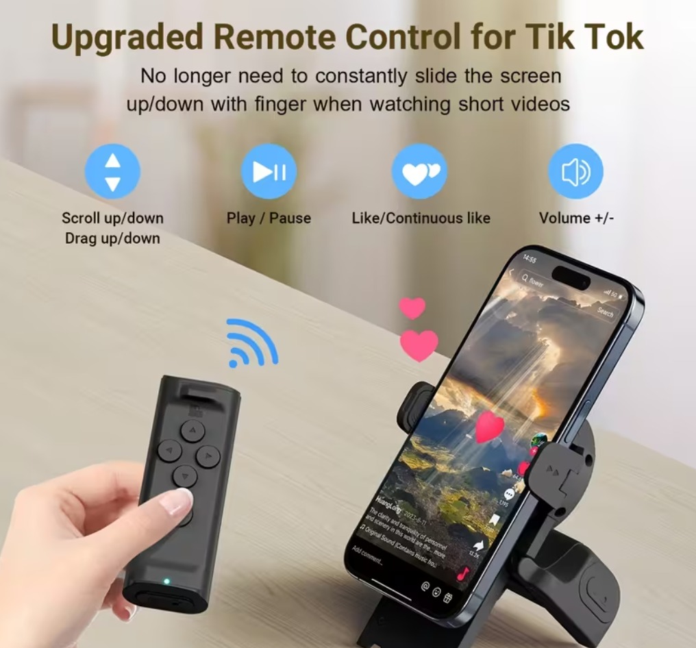 Control Remoto Bluetooth y Soporte Móvil - Imagen 3