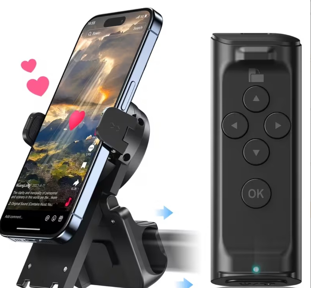 Control Remoto Bluetooth y Soporte Móvil
